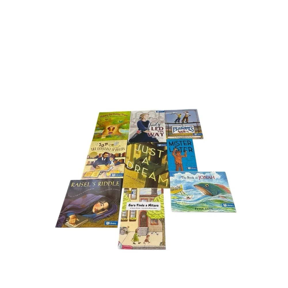 HUGE LOT 38 PJ LIBRARY Children's Books Jewish Shabbat Purim Hanukkah Snow Kids